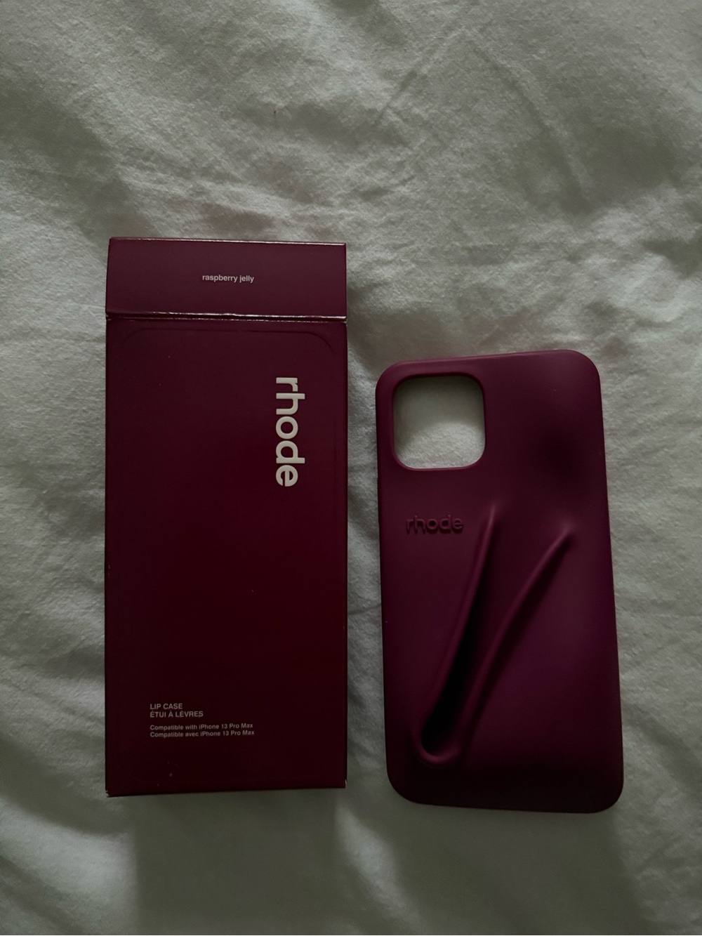 RHODE Raspberry Jelly iPhone Case - Deep Raspberry
